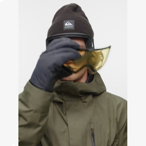 Maschera Neve Quiksilver Storm MG Dark Ivy/Clux Ml Red S3 - immagine 4